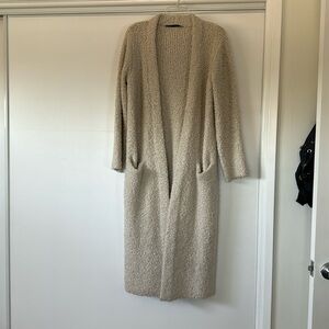 Jenni Kayne boucle sweater coat in ivory $495